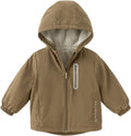 Toddler Unisex Windbreaker Jacket with Fleece Lining - Lightweight