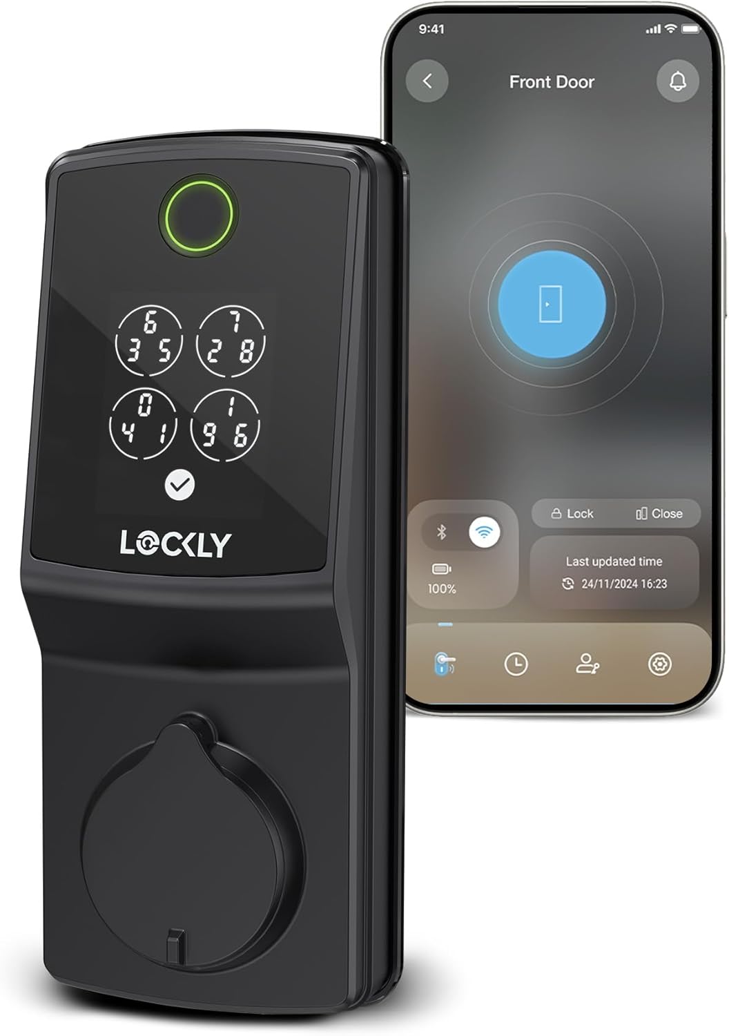 Lockly Secure Pro Smart Lock with Fingerprint and Wi-Fi Access