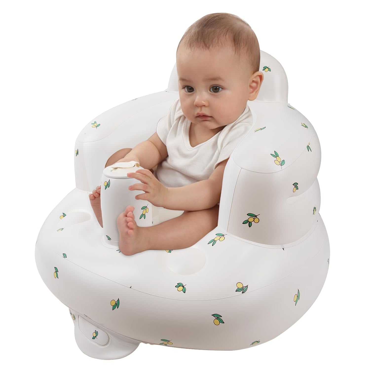 Zenflux Inflatable Baby Seat - Built-in Pump, Back Support