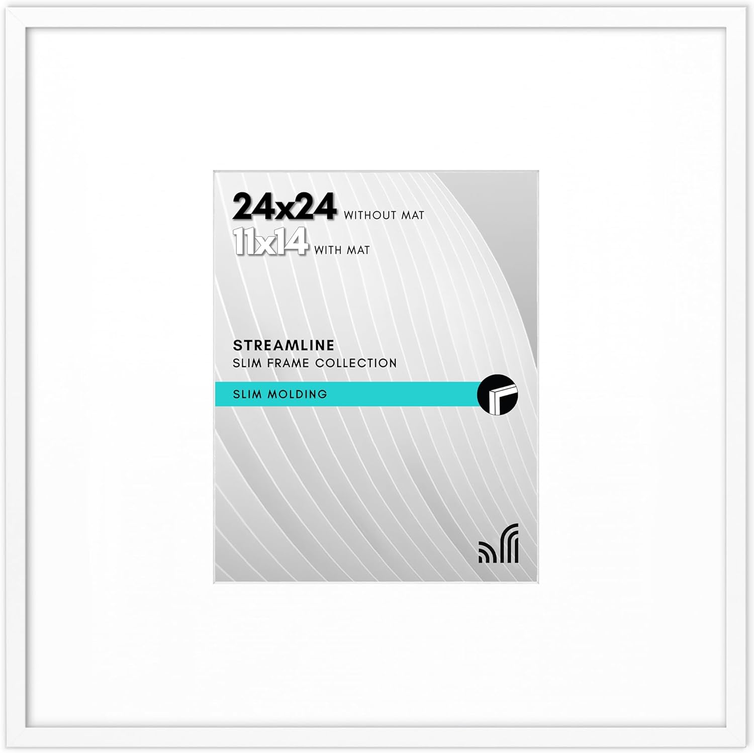 24x24 Picture Frame with Polished Plexiglass for Stylish Display