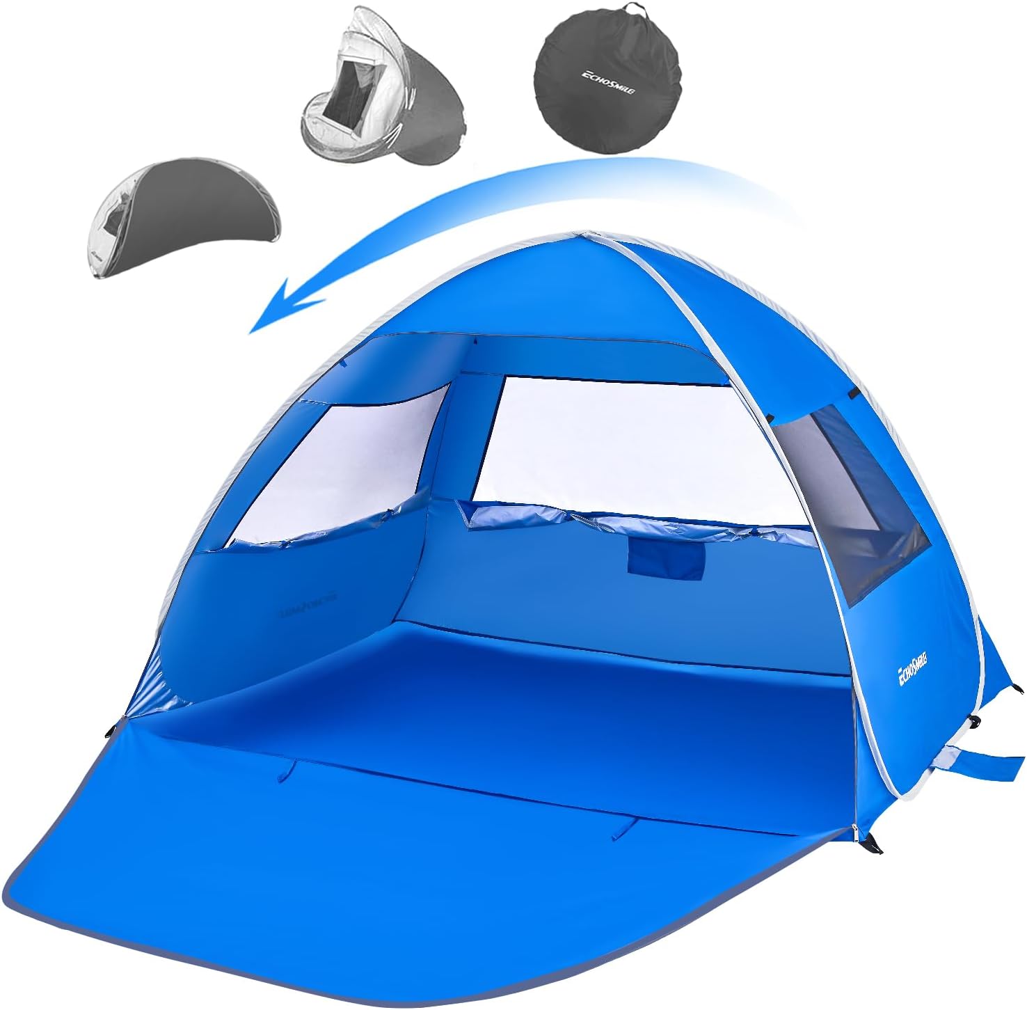 EchoSmile UPF 50+ Beach Tent Sun Shelter - SPF Protection