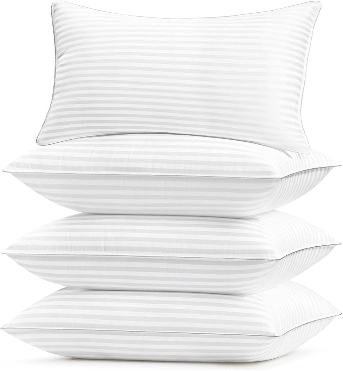 Basic Beyond Bed Pillows Queen Size Set of 4 for Comfort