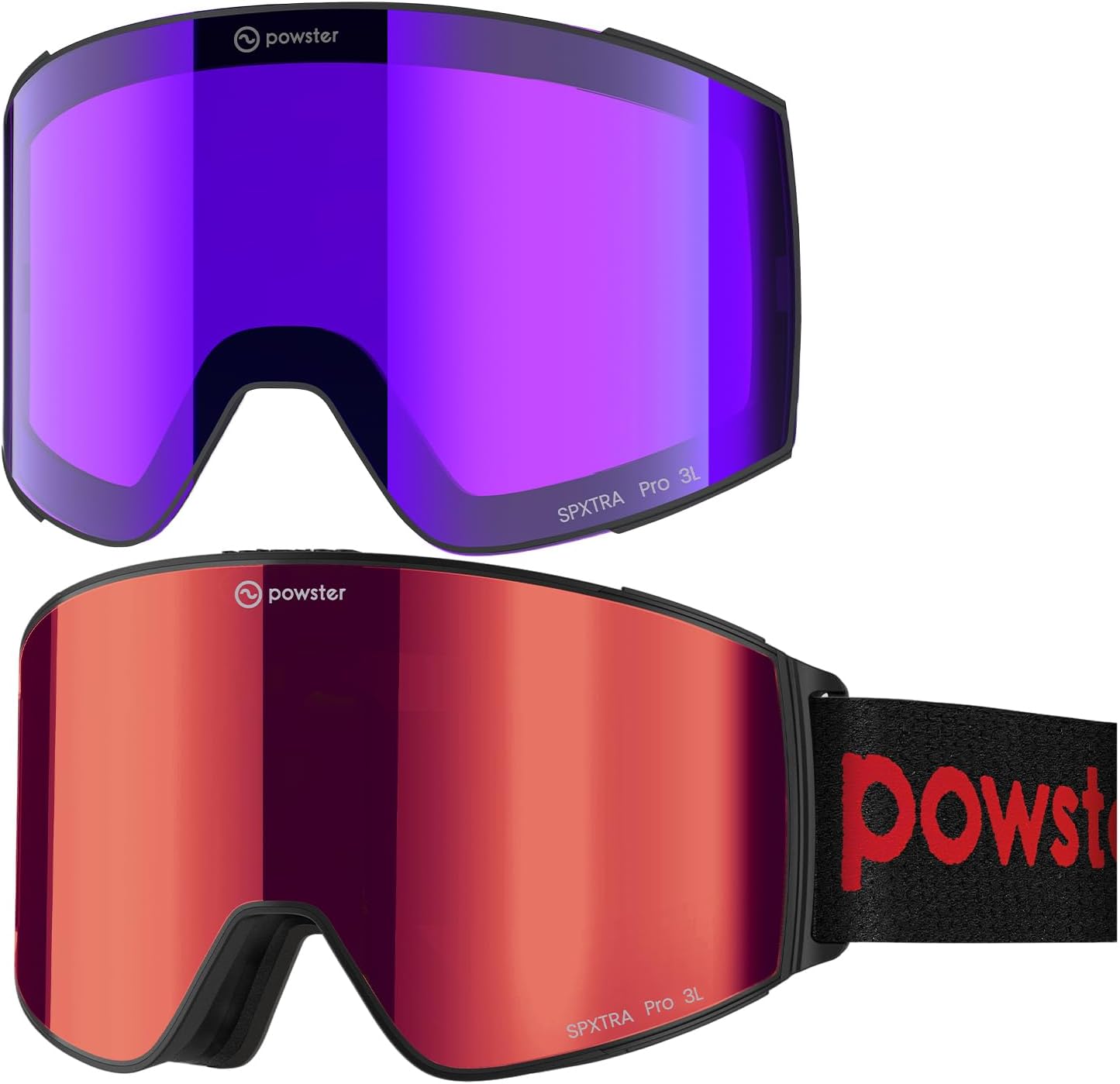 Magnetic Interchangeable Lens Ski Goggles - Anti-fog UV Protection