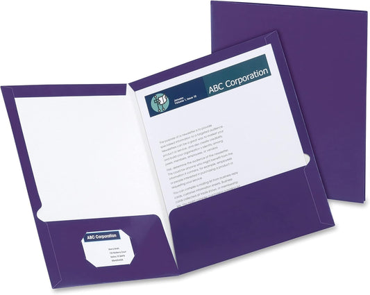 Oxford Laminated Twin-Pocket Folders for Professionals