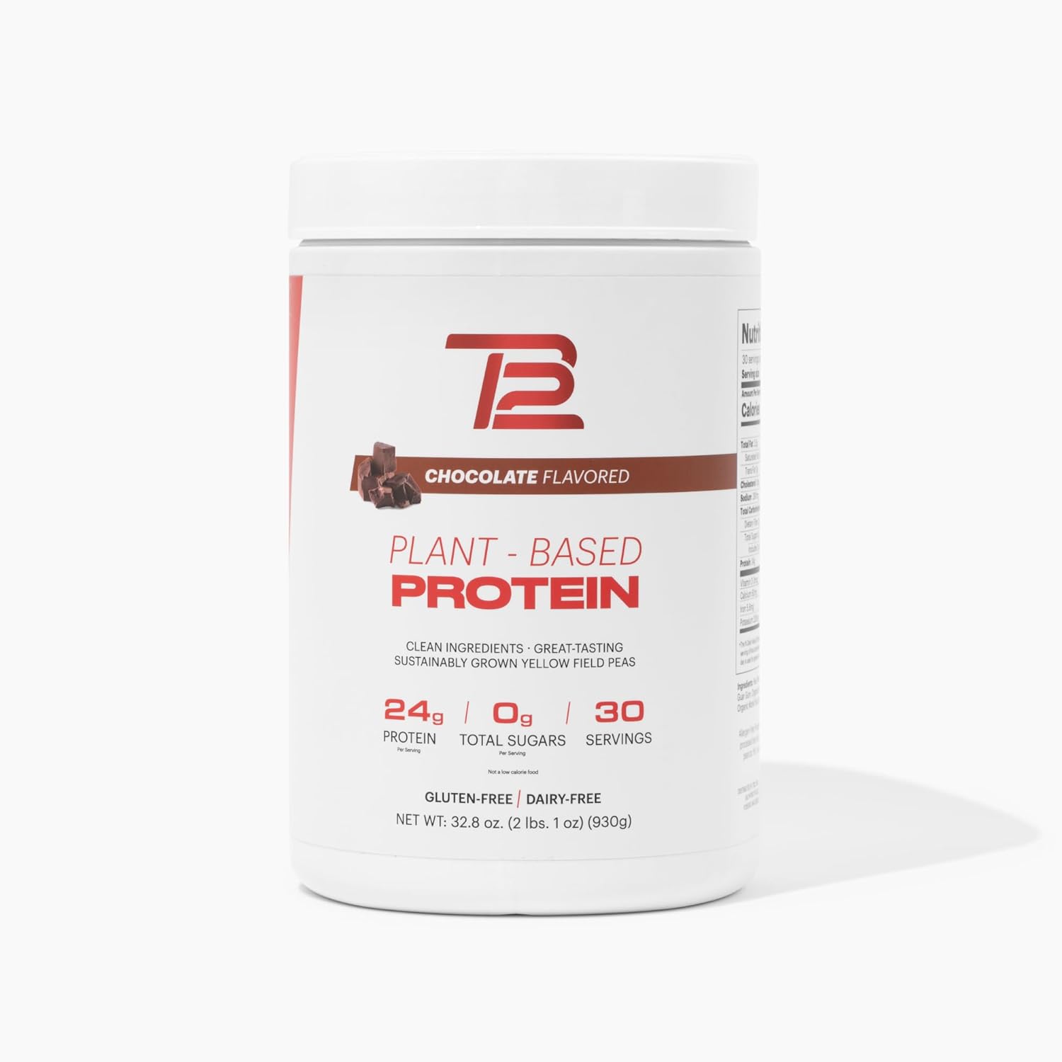 TB12 Plant Based Protein Powder - Vegan Pea Protein for All