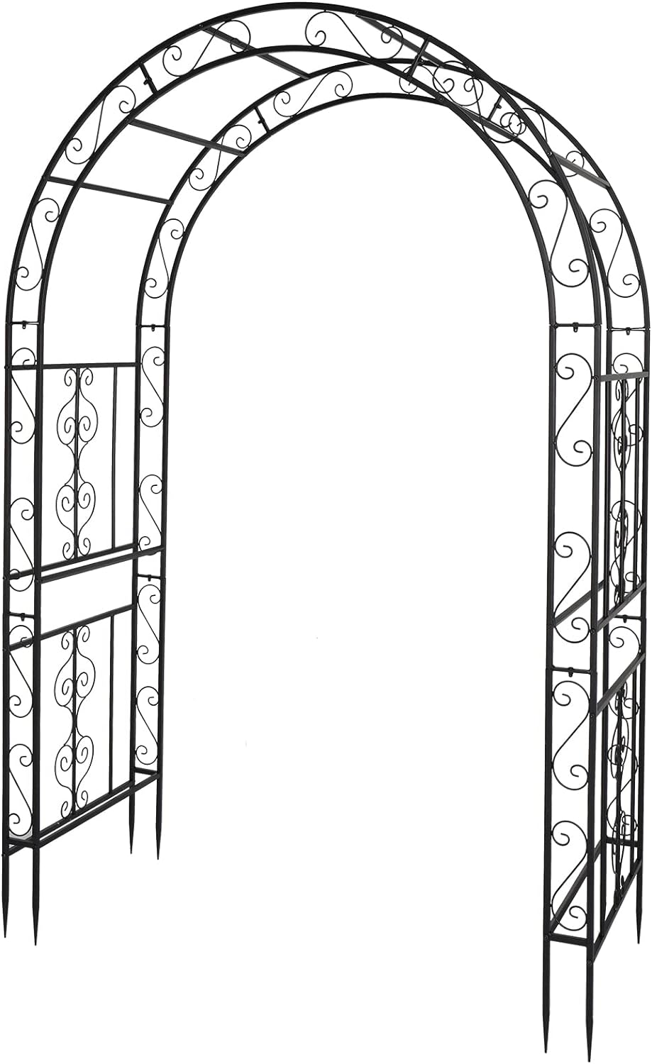 Outvita 7FT Garden Arch Arbor for Weddings and Climbing Plants