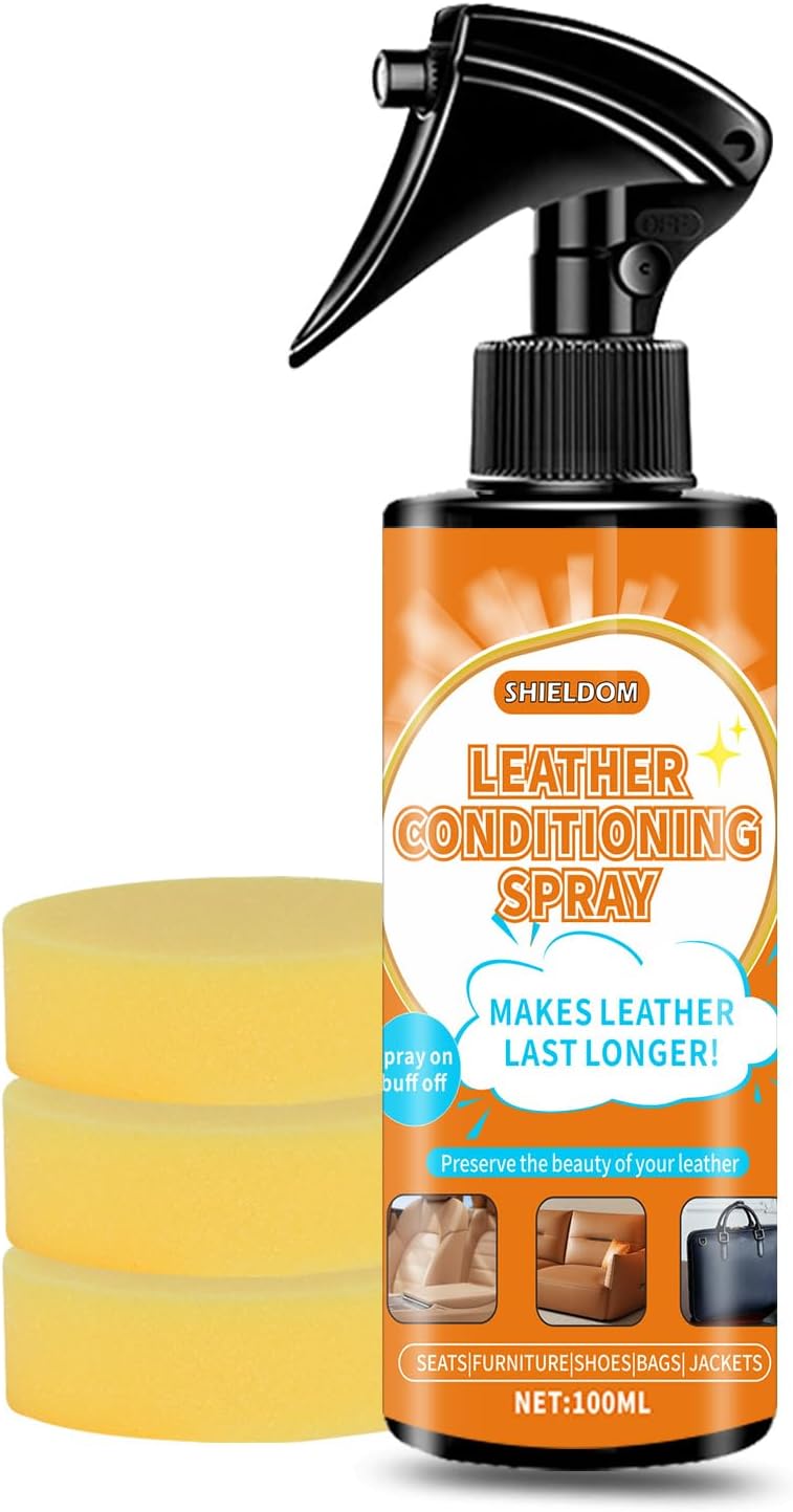 Quick Leather Restore Spray by SHIELDOM - Revive Any Leather! 