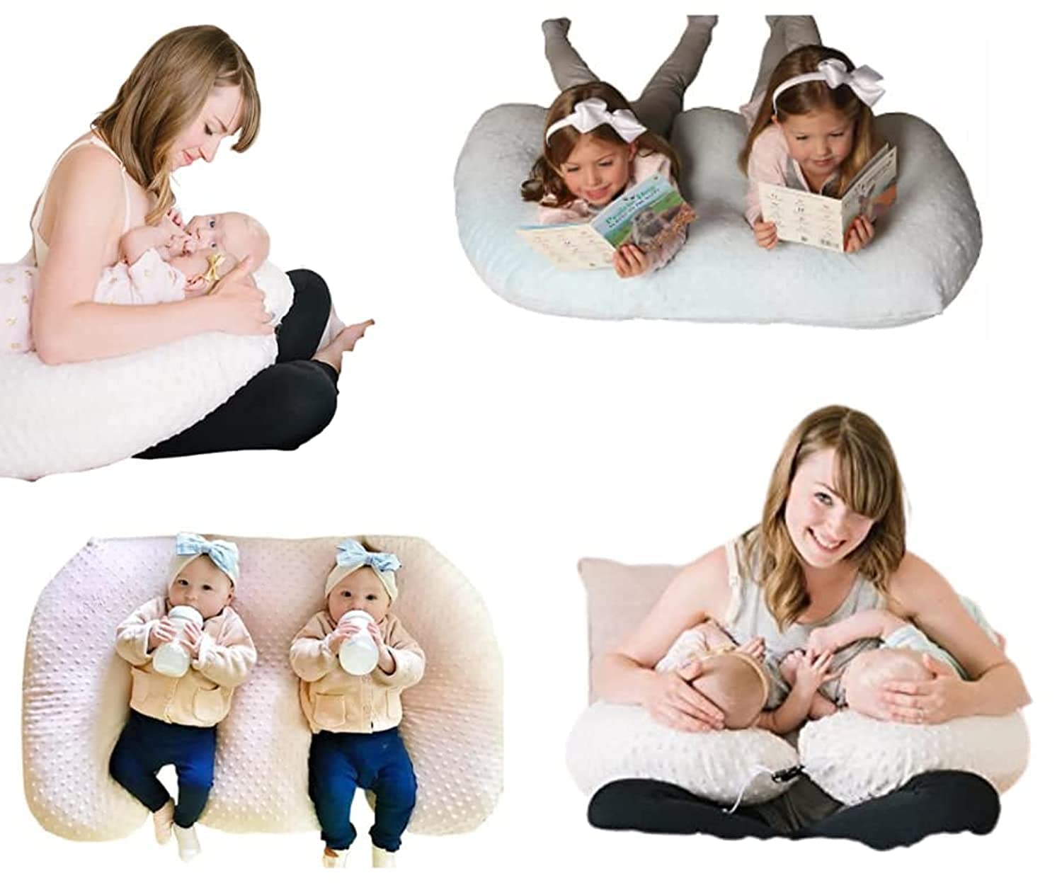 Twin Z Pillow Grey - 6 Uses in 1 for Breastfeeding & Support