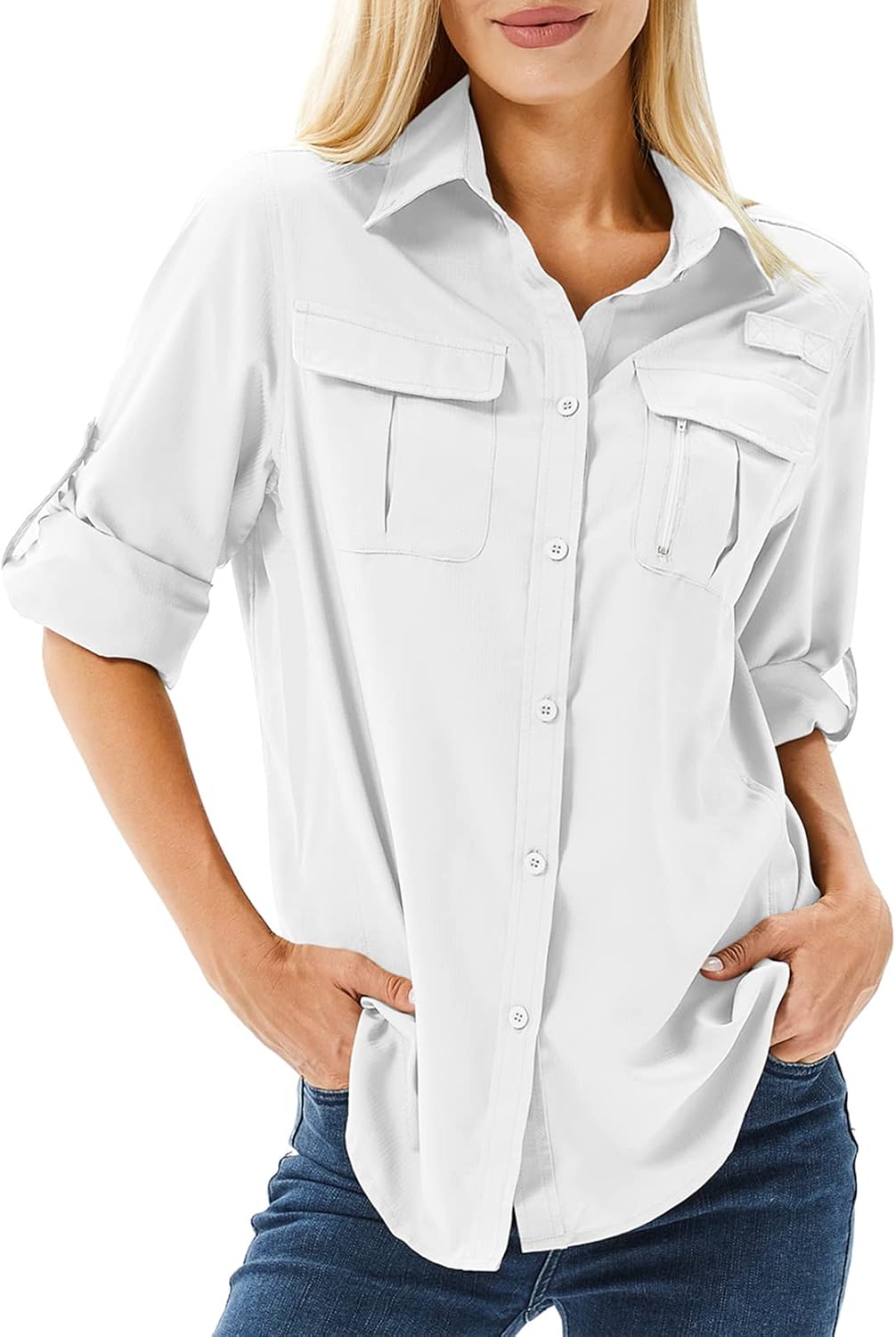 Women's UPF 50 Long Sleeve Sun Protection Shirts for Outdoor Fun
