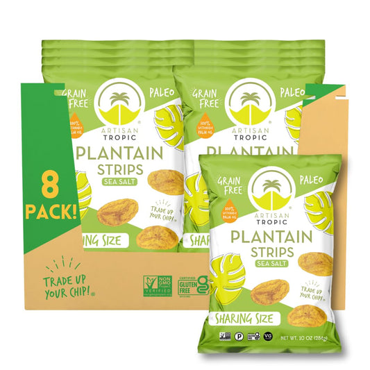 Plantain Strips Sea Salt - Vegan, Gluten Free Healthy Snacks