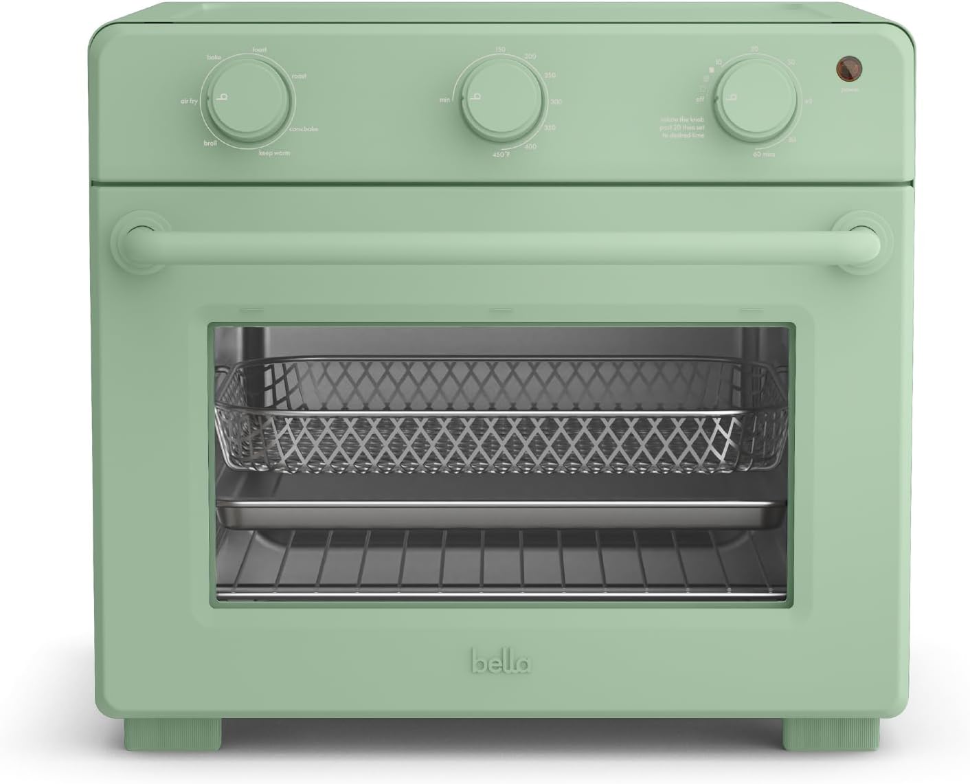 Bella Air Fry Toaster Oven with 7 Cooking Options for Easy Meals