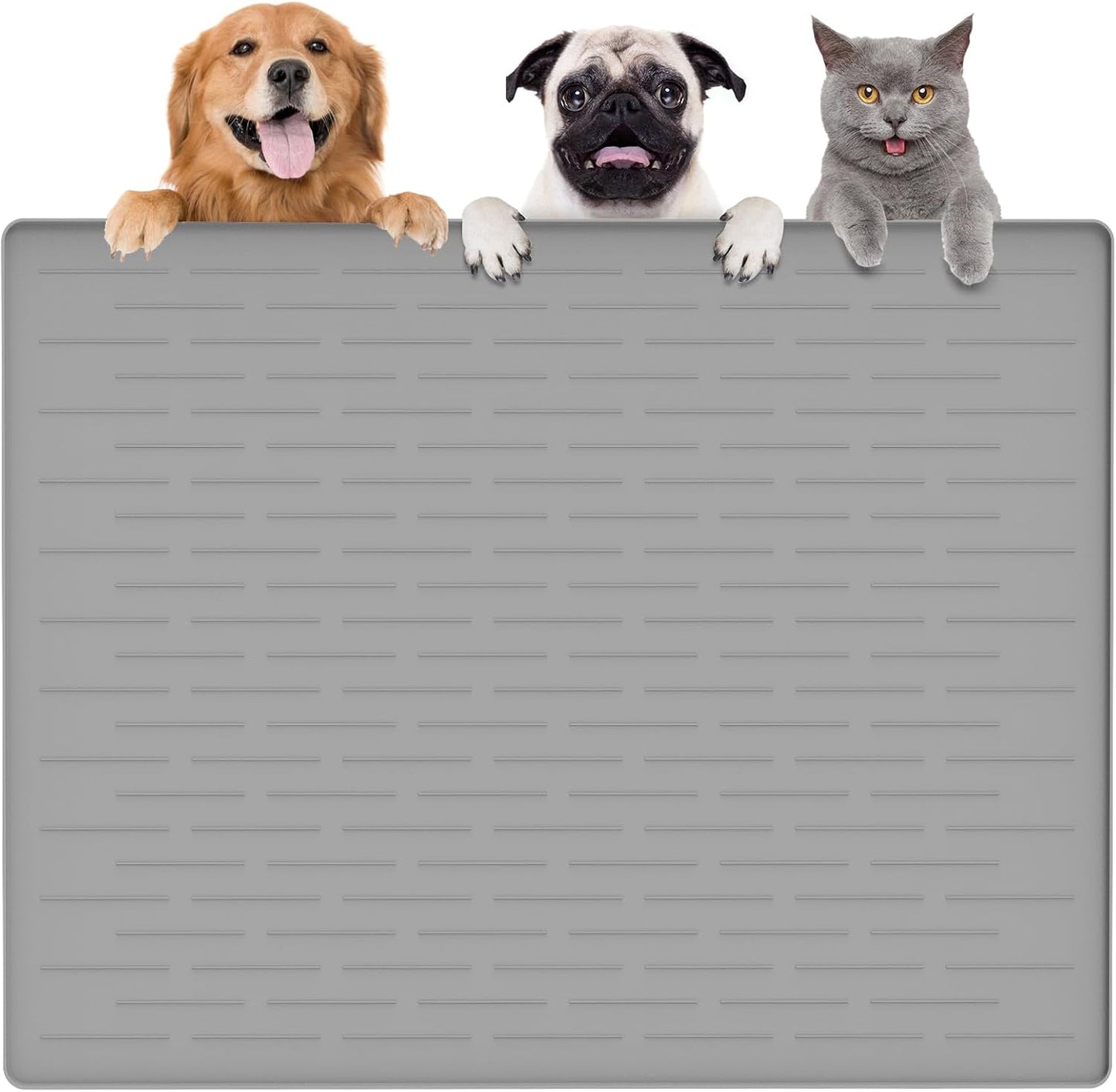 Largest Dog Food Mat for Mess-Free Feeding and Water Bowls