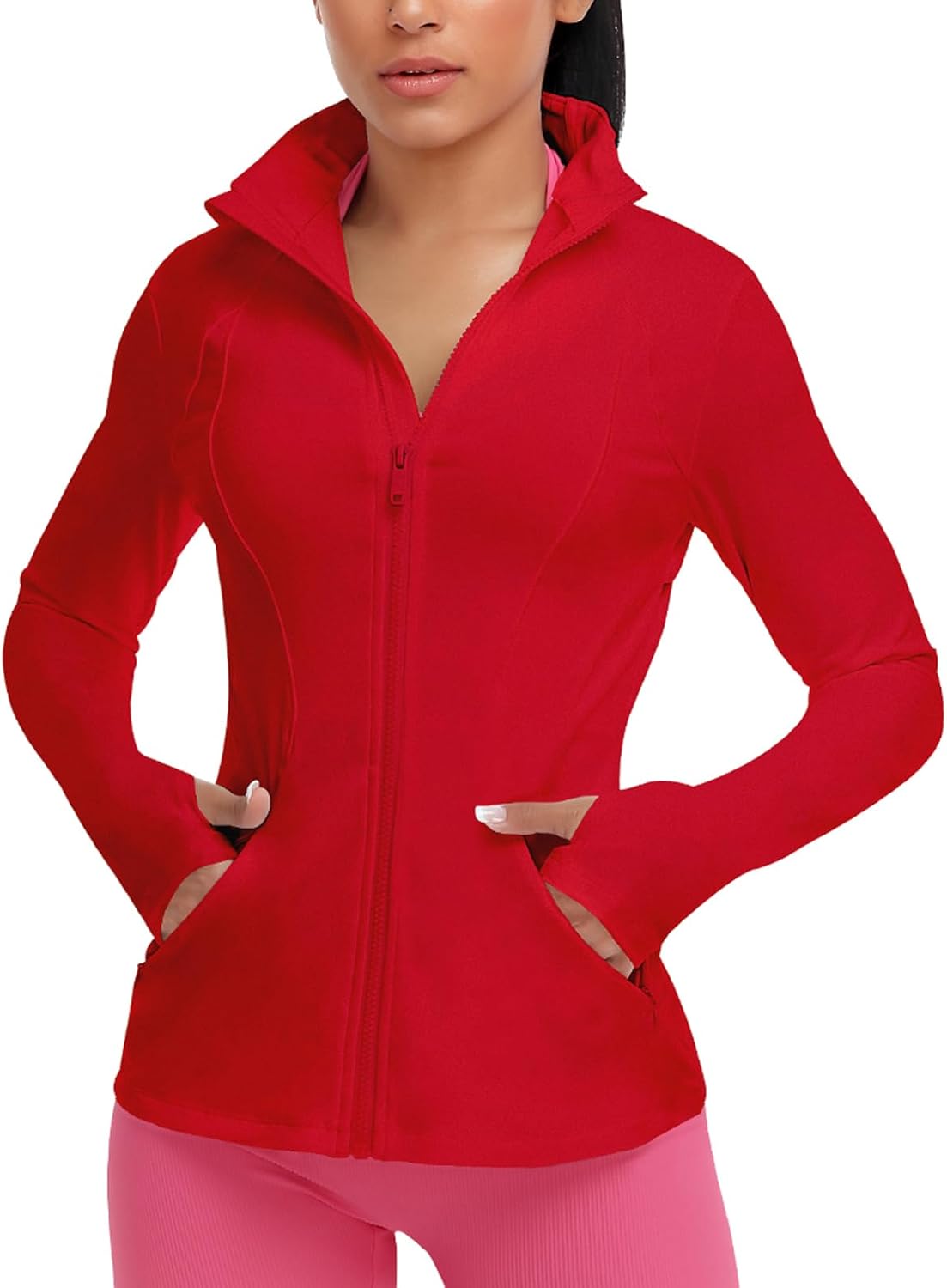 VUTRU Women's Workout Yoga Jacket Full Zip Athletic Track Jacket