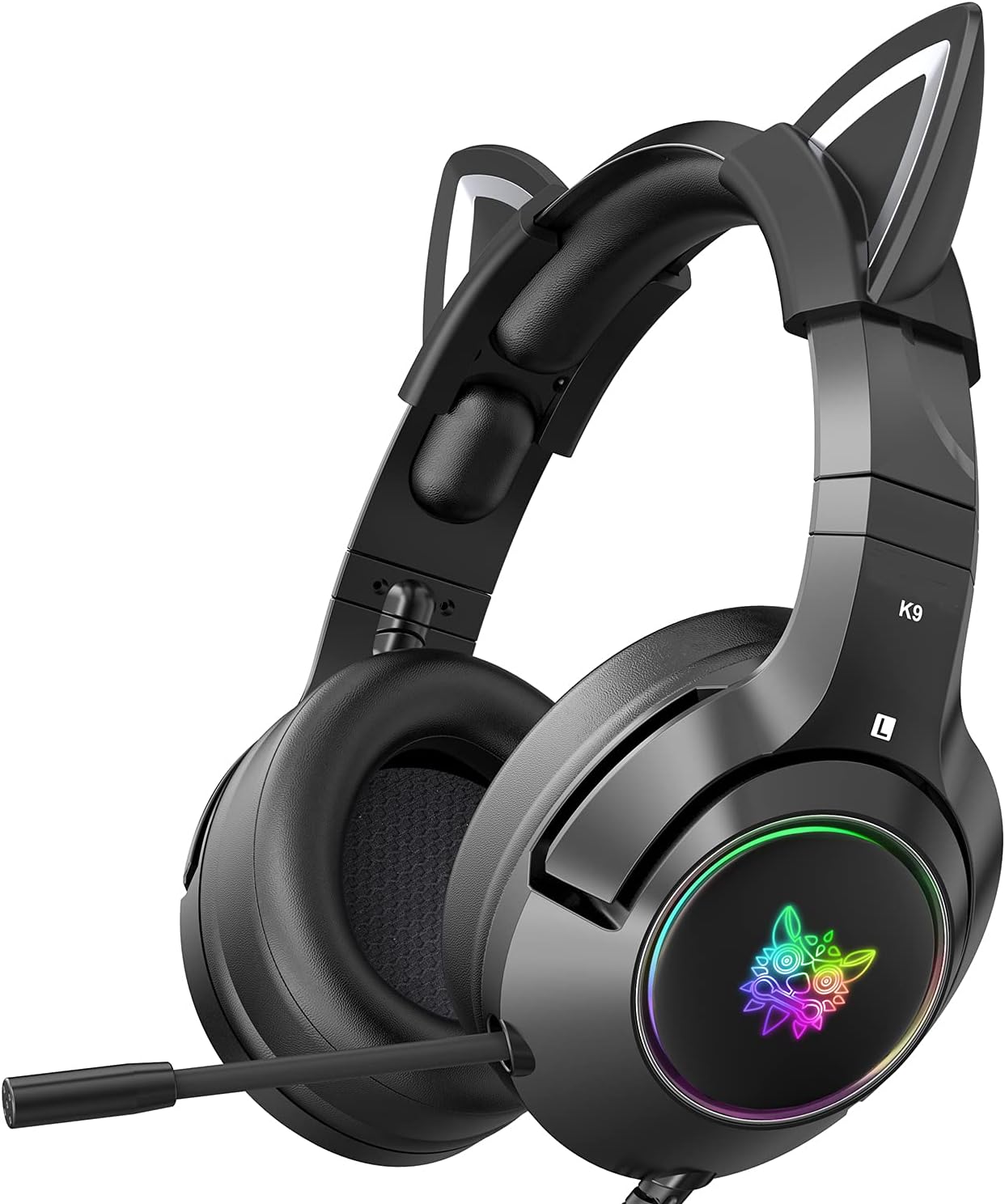 PHNIXGAM Cat Ear Gaming Headset - Surround Sound & LED Backlight