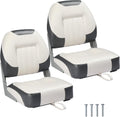 PEXMOR Boat Seats Low/High Back Folding Fishing Boat Seat