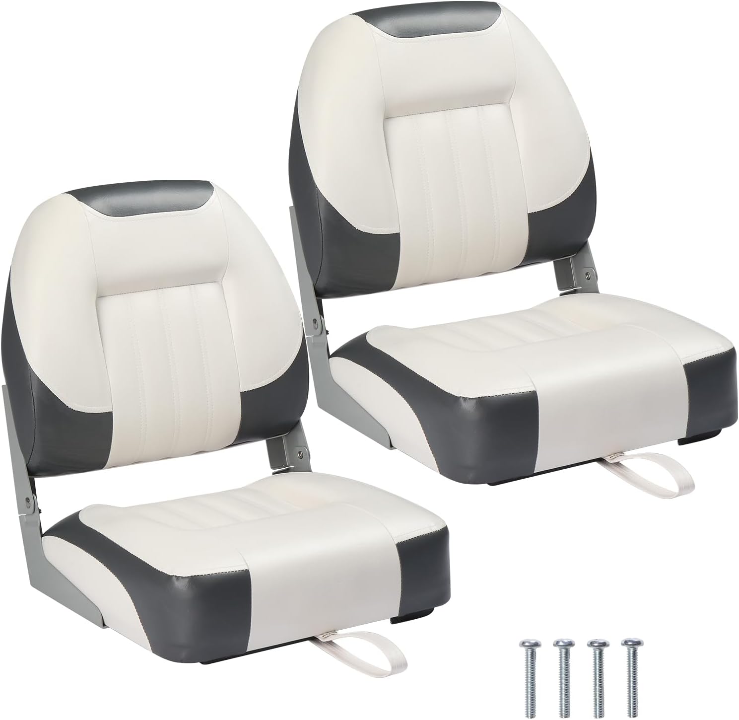 PEXMOR Boat Seats Waterproof Captain Seat with Thick Cushion