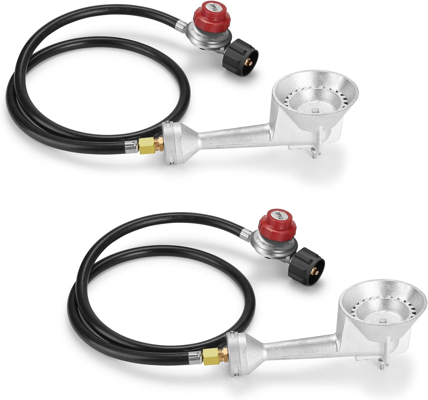 WADEO High Pressure Cast-Iron Turkey Fryer Burner Head Set