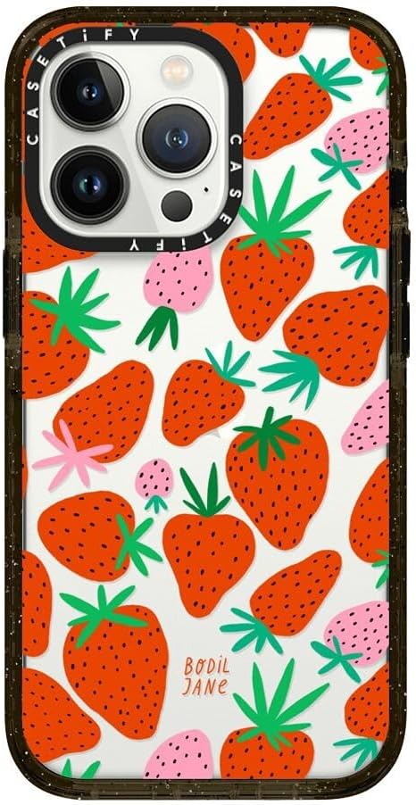 CASETiFY Impact Case for iPhone 13 Pro - Strawberries Design