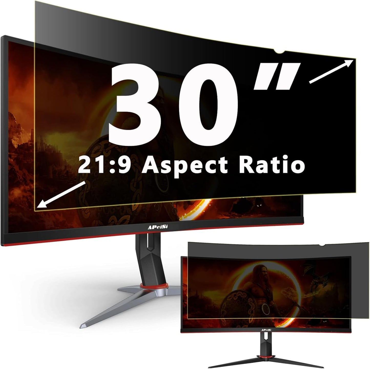 30 Inch Privacy Screen Filter for Ultrawide Curved Monitors