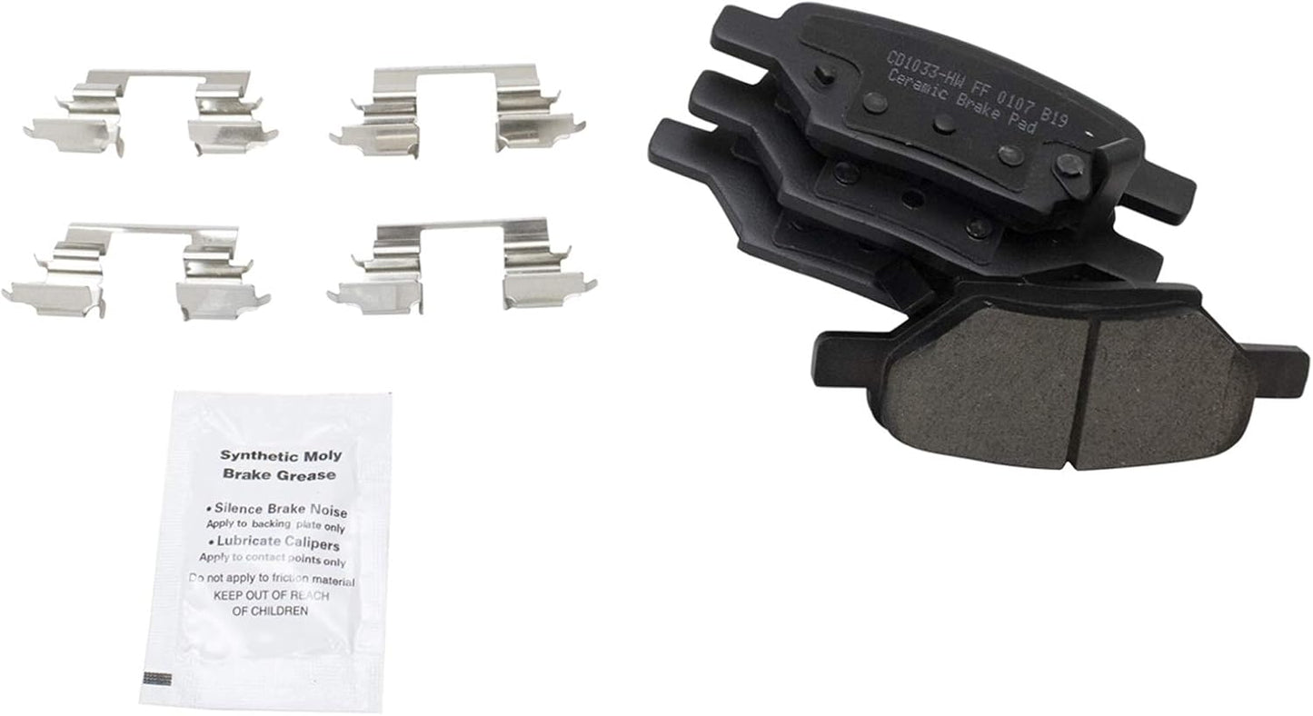 TRQ Rear Brake Pads Ceramic for Chevrolet Cobalt and More