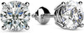 Lab Grown Round Cut Diamond Stud Earrings - Secure 4
