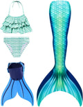 Mermaid Swim Tails with Monofin for Kids Pool and Beach Play