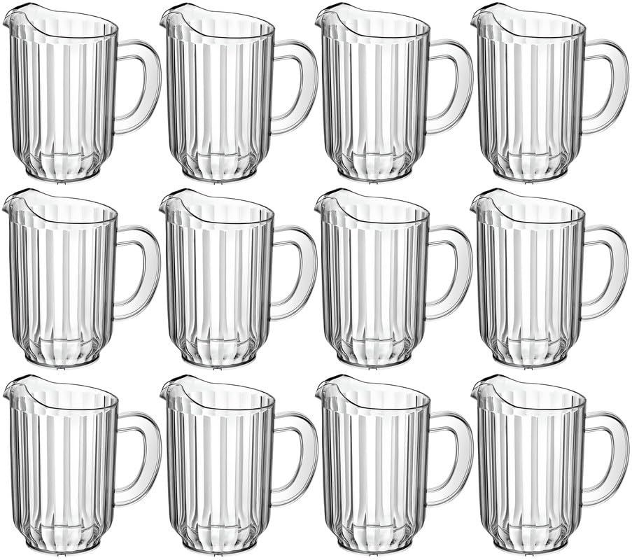 OCS Parts Pro Series 12-Pack 60-Ounce Plastic Pitchers for All