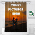 Personalized Waterproof Shower Curtain - Custom Image - 70x70 Inch
