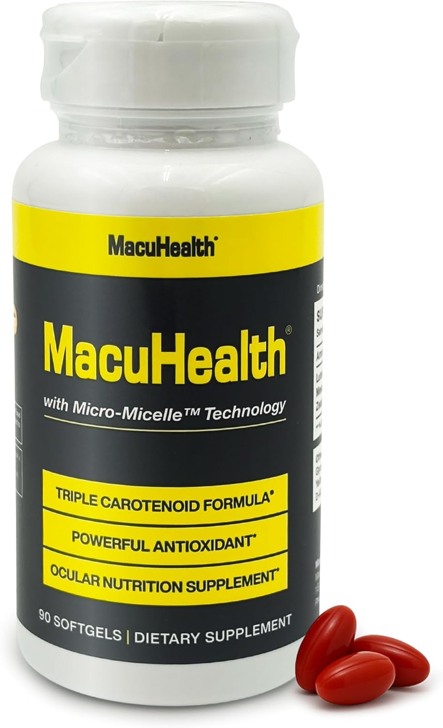 Macuhealth Triple Carotenoid Formula - Eye Vitamins for Adults