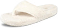 Women's Spa Thong Slippers with Cloud Contour Cushion - Plush Terry
