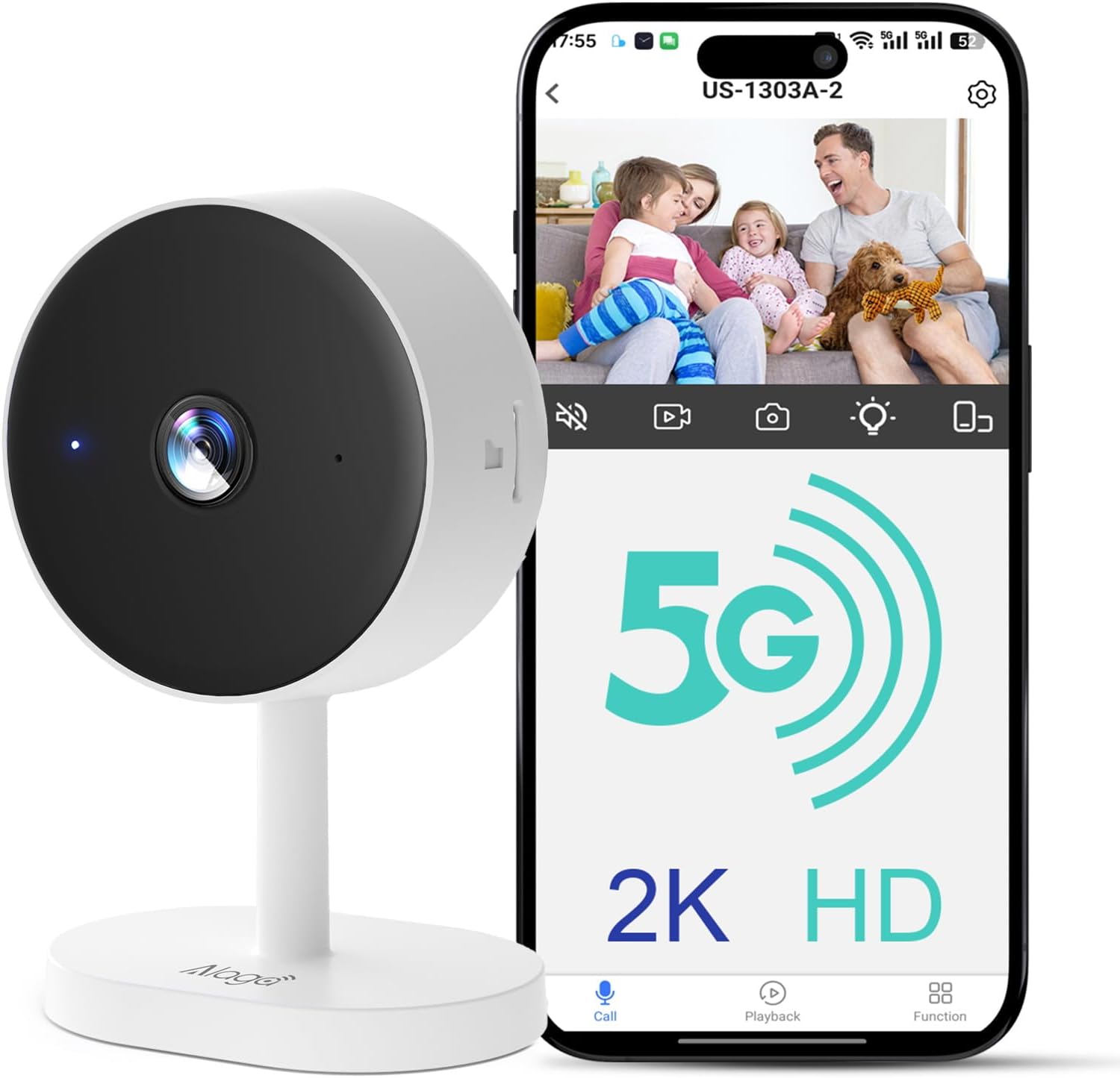 Alaga 2K Security Cam: Smart Motion Detection