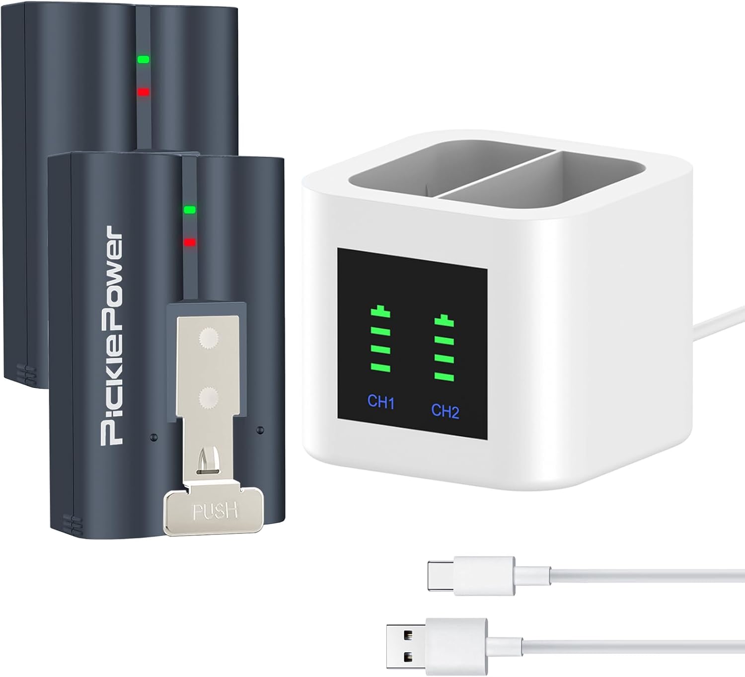 Pickle Power Duo: 6040mAh Ring Battery Replacement Set
