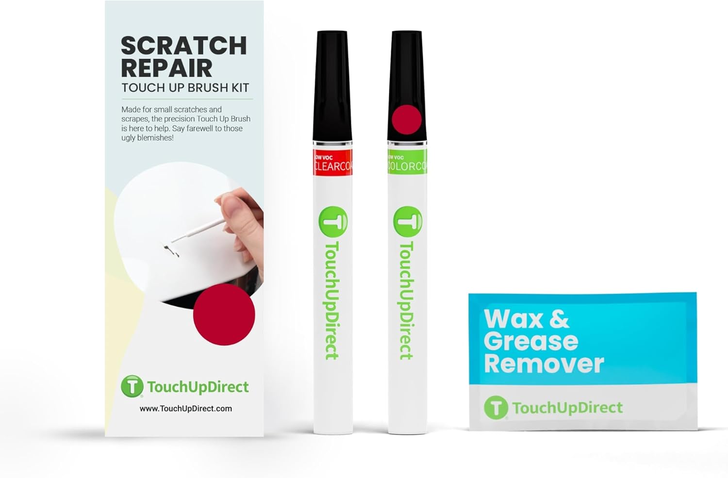 TouchUpDirect Hot Pepper Red Metallic Scratch Repair Paint Kit