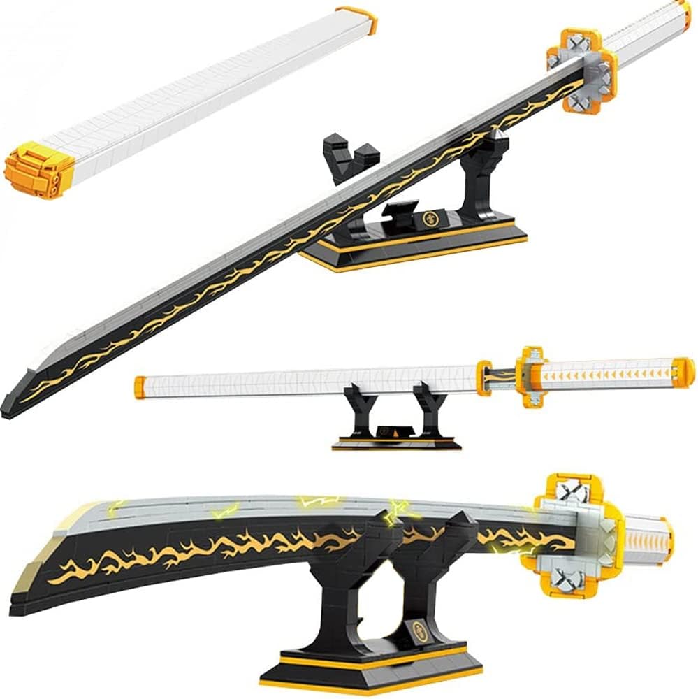 956pcs Samurai Sword Building Block Model for Anime Fans