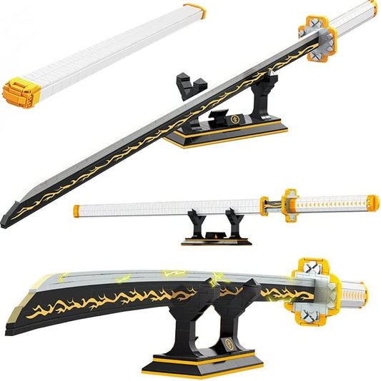 956pcs Samurai Sword Building Block Model for Anime Fans