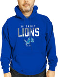 Detroit Lions Diagonal Fade Fleece Hooded Sweatshirt - Game Day