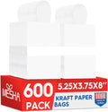 Mesha White Small Shopping Kraft Bags for All Occasions