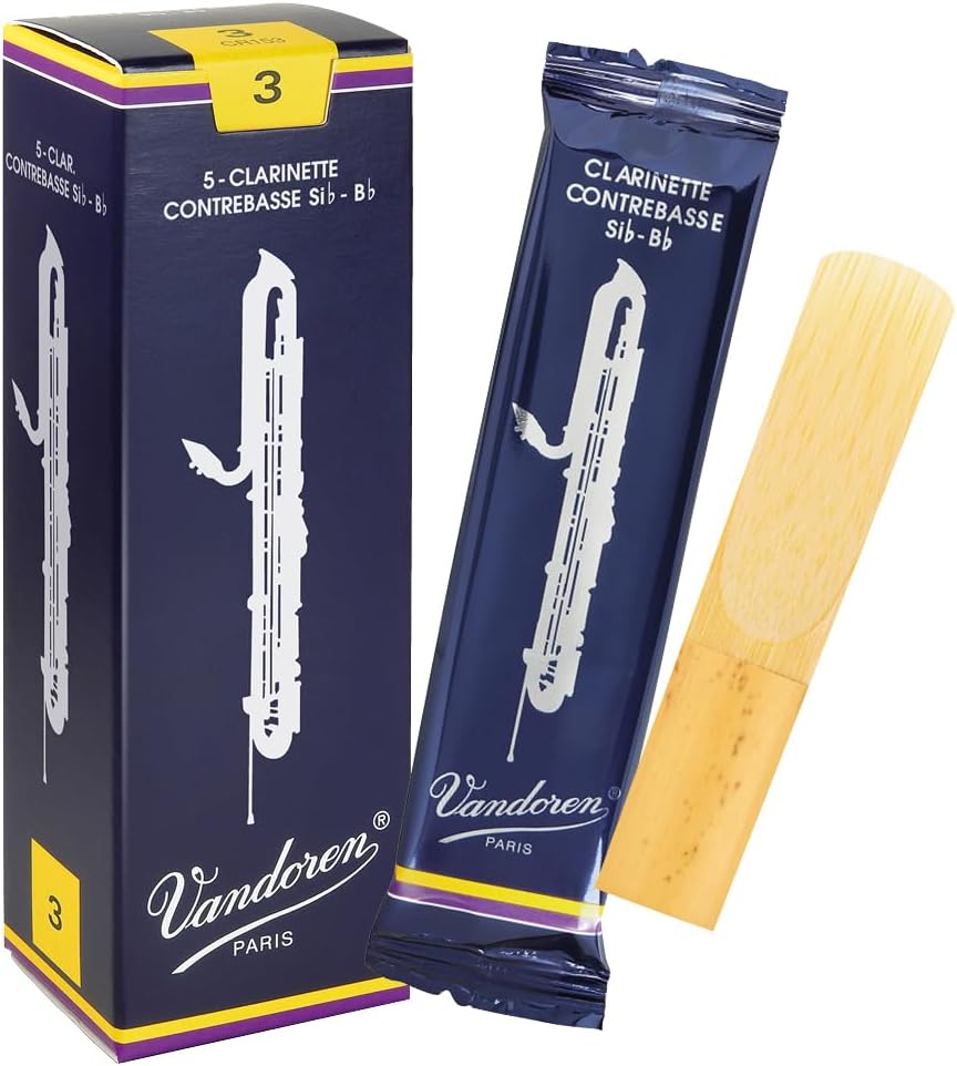 Vandoren CR153 Contrabass Clarinet Reeds Strength 3 Box of 5