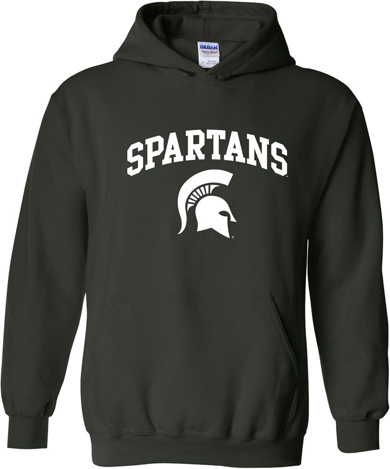 NCAA College Team Color Arch Logo Hoodie for MSU Fans