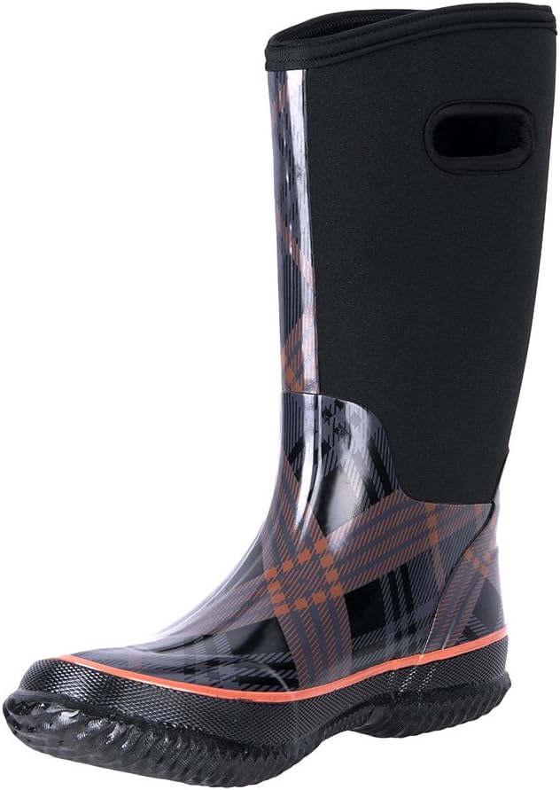 WTW Mid Calf Rain Boots for Women - Waterproof Insulated Comfort