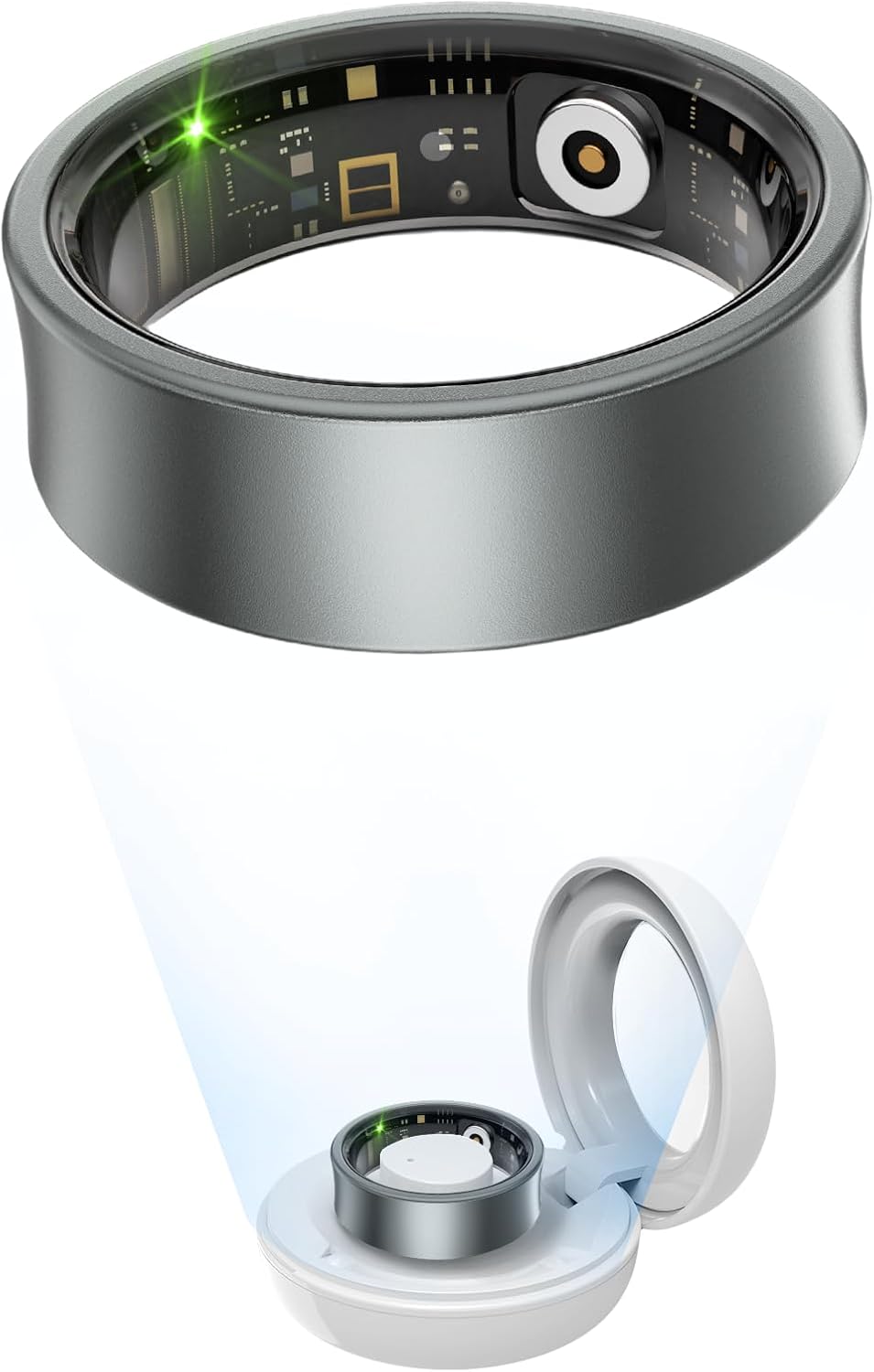 Wearable Health Tracker Ring - Monitor Vital Signs on the Go!