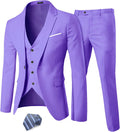 Men's 3 Piece Slim Fit Suit Set with Tie - Modern Tailored Look Suits