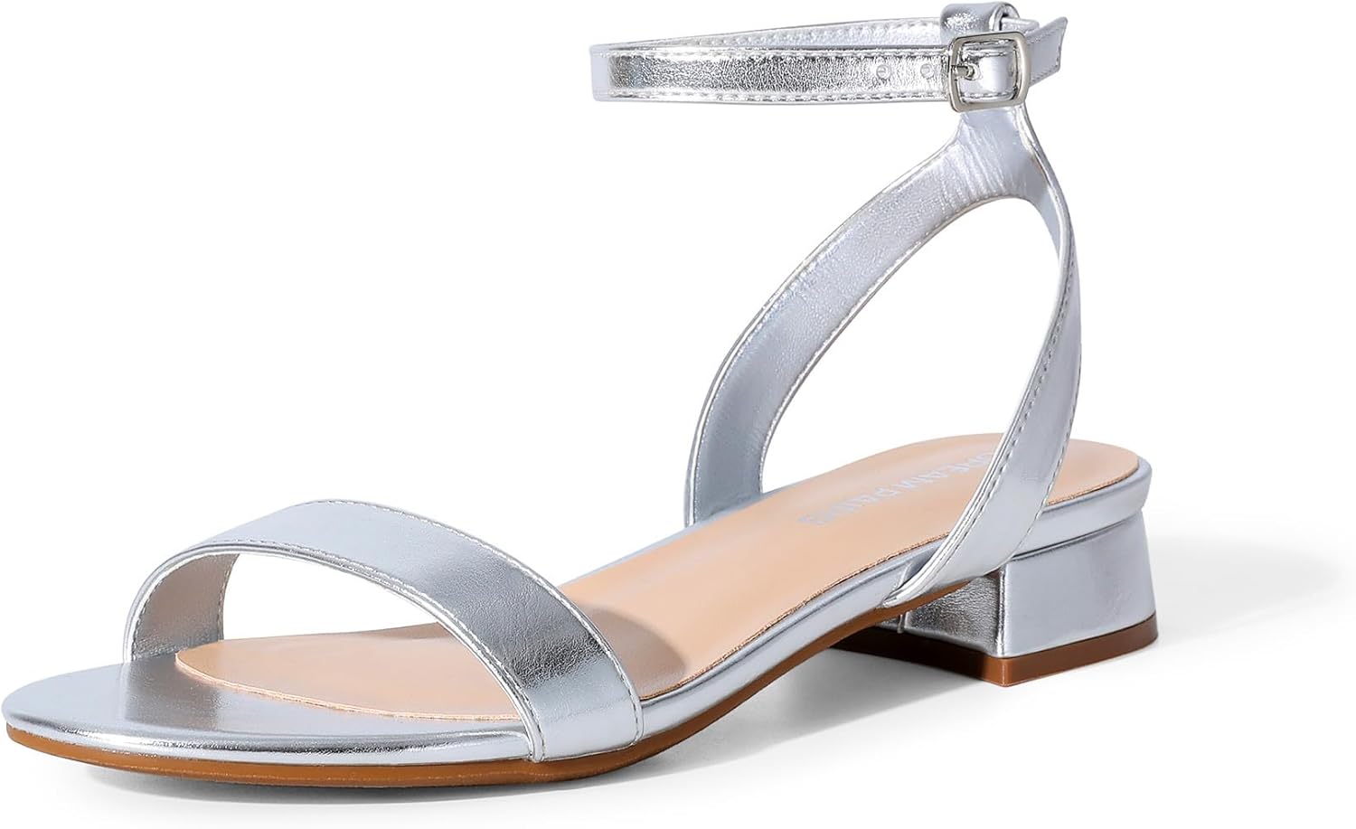 DREAM PAIRS Women Black White Nude Clear Sandals for Summer