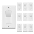 Digital Dimmer Paddle Light Switch for Dimmable LED/CFL - 10 Pack