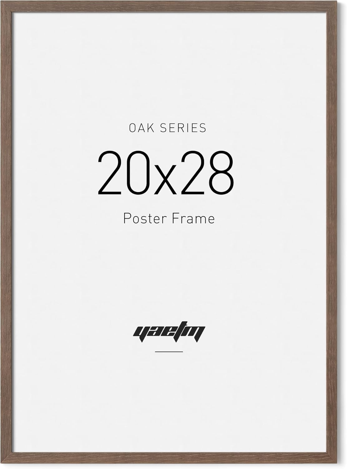 Yaetm 20x28 Picture Frame - Elegant Walnut Wood Design