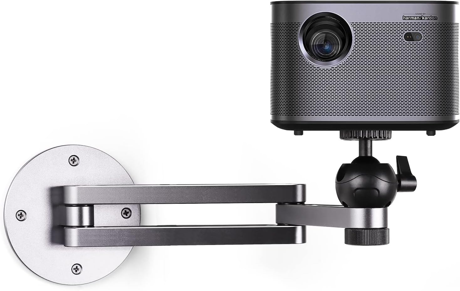 Adjustable Aluminum Alloy Projector Wall Mount with 360 Swivel