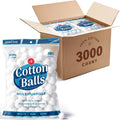 Mini Cotton Balls Bulk Pack 3000 - Soft, Multipurpose