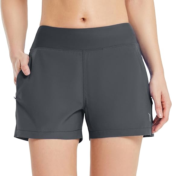 BALEAF Women's 3in Quick Dry Swim Board Shorts with Pockets