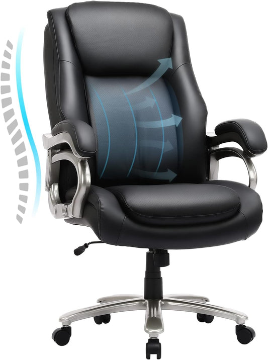 COLAMY Big & Tall 400lbs Office Chair - Ergonomic Support