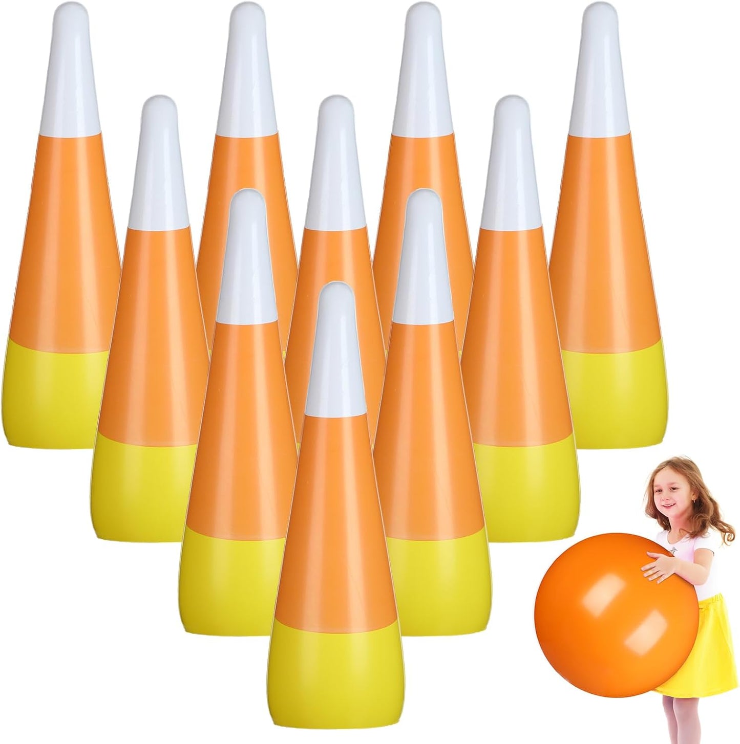 Giant Inflatable Bowling Set for Halloween Fun and Games